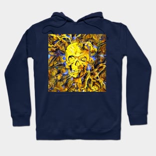 Human skull painting Hoodie